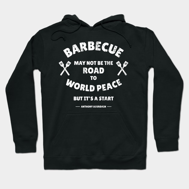 Anthony Bourdain Barbecue Wisdom Hoodie by NeonSunset